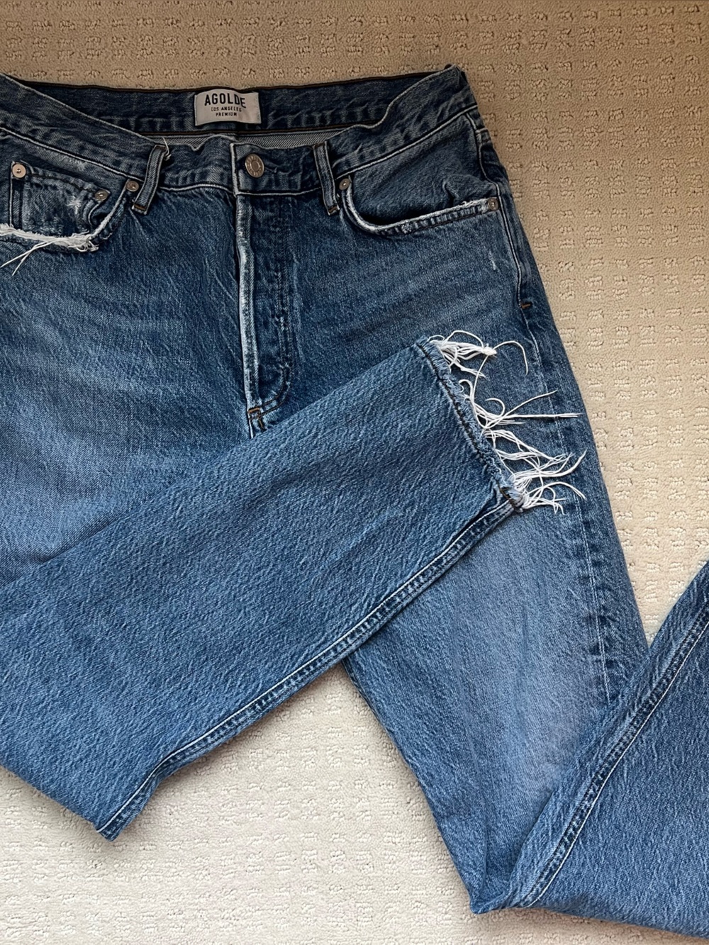 Agolde Jamie High Rise Straight Jean